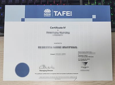 tafe certificate nsw fake found