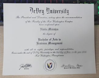 Devry University diploma, Devry University degree