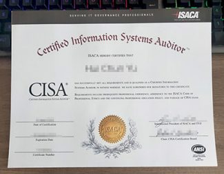 CISA certificate, Certified Information Systems Auditor certificate, fake ISACA certificate,