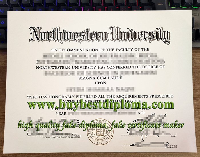 Northwestern University diploma, fake NU diploma, Northwestern University degree,