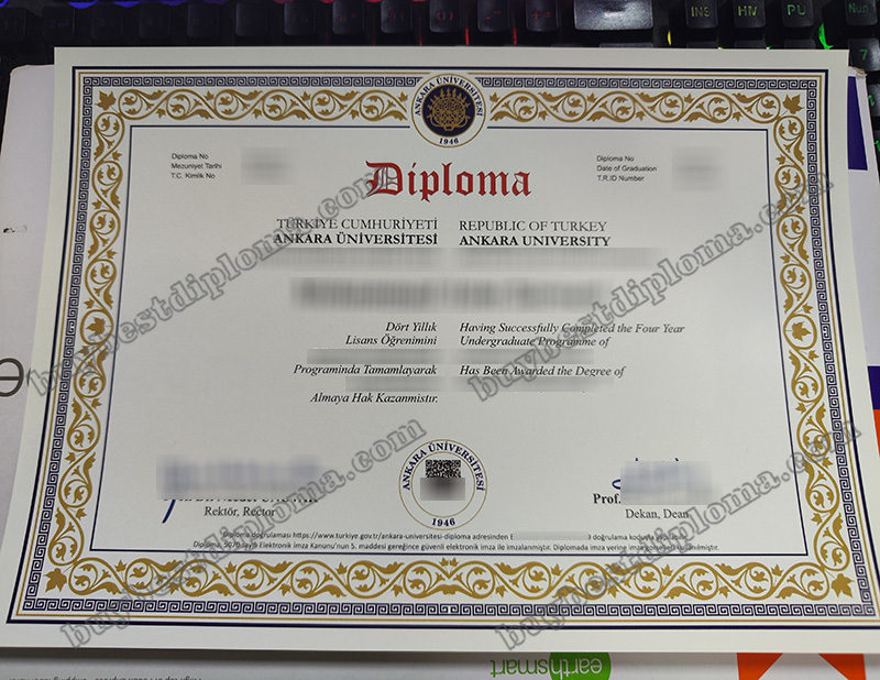 Ankara University diploma, Ankara üniversitesi degree,