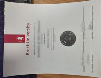 Brock University certificate