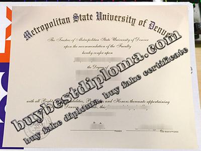 Expert Opinions on Fake Metropolitan State University of Denver Diploma