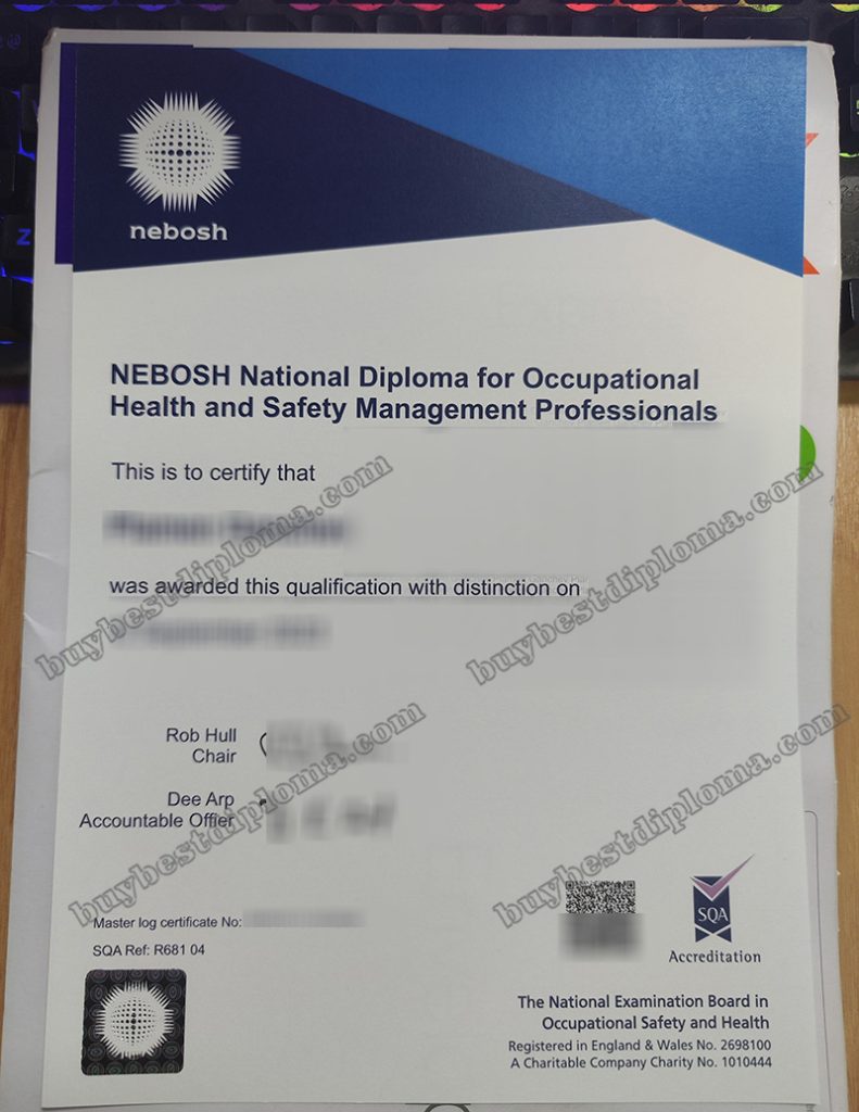 NEBOSH National Diploma, fake NEBOSH certificate,