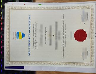 Open University of Mauritius certificate