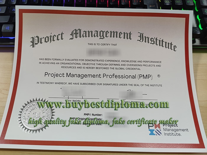 fake PMP certificate