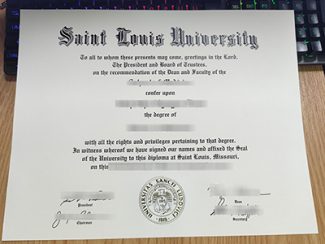 Saint Louis University diploma, Saint Louis University degree,