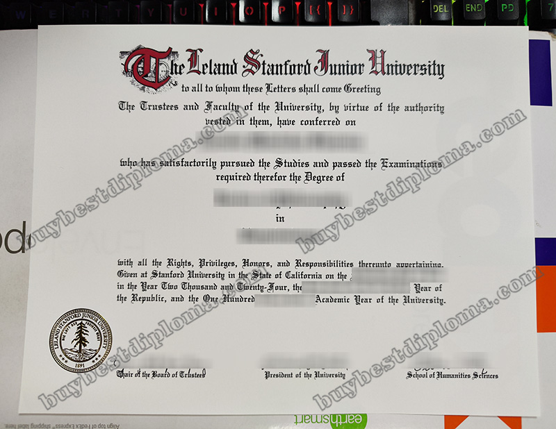 Stanford University diploma, Stanford University degree,