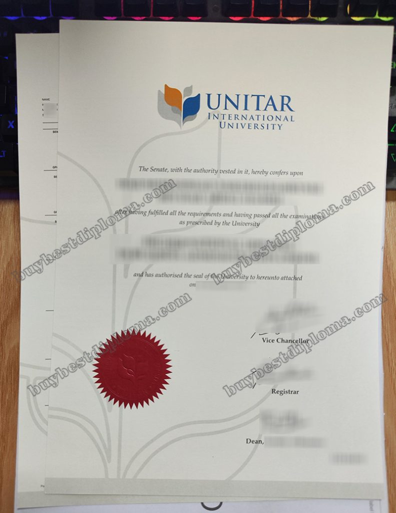 UNITAR International University degree, UNITAR certificate,