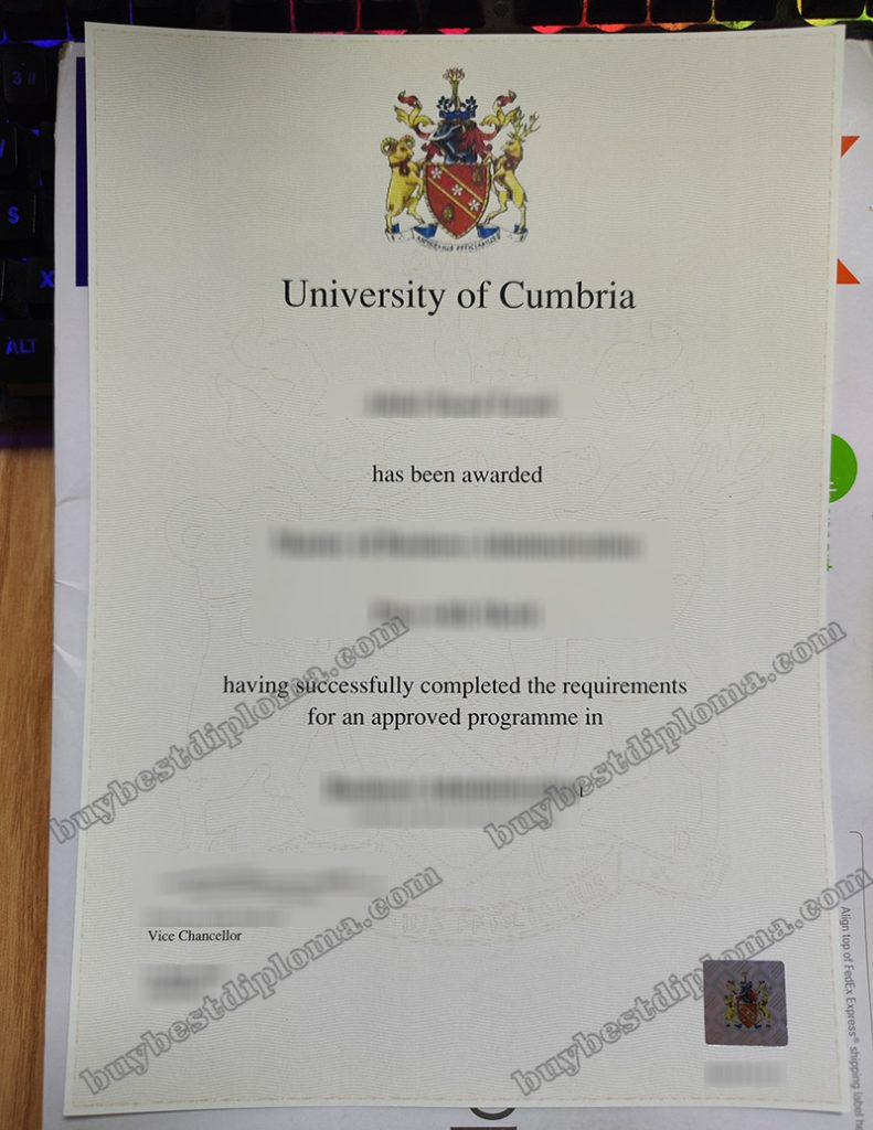 University of Cumbria degree, University of Cumbria diploma,