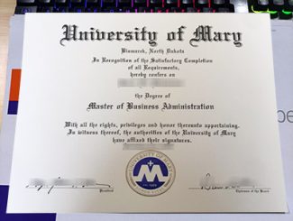 University of Mary diploma, University of Mary degree,