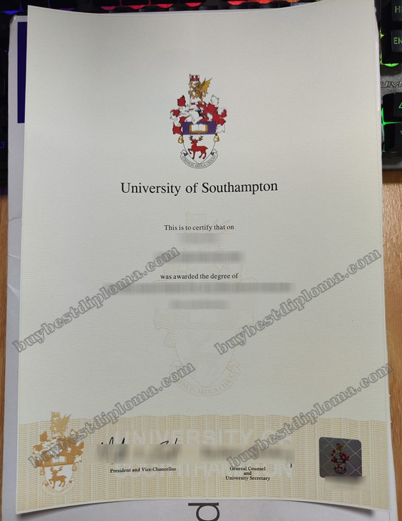 University of Southampton degree, University of Southampton diploma,