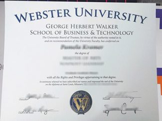 Webster University diploma, fake Webster University degree,